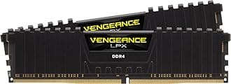 CORSAIR VENGEANCE LPX DDR4 RAM 16GB (2x8GB) 3200MHz CL16-18-18-36 1.35V Intel XMP AMD EXPO Computer Memory – Black (CMK16GX4M2B3200C16)