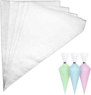 Piping Bags,100pcs 12 Inch Anti Burst Disposable Cake Decorating Bags,Non-Slip Pastry Bags-Ideal for Cakes,Cream Frosting and Cookie Decorating