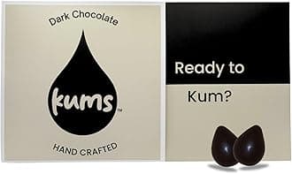 Kums Dark Chocolate (1 Box) Mood Chocolate for Couples Chocolate Tabs, Vegetarian Delight Ideal for Men & Women | Luxurious Tab Chocolate Bars (Tailored For His And Her Chocolate) Romance Chocolate