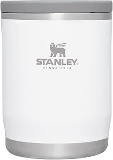 STANLEYAdventure To-Go Food Jar 18 oz | Vacuum Insulated Food Container | Wide Mouth Screw On Lid | Packable for Travel | Stainless Steel with Leakproof Lid | BPA-Free | Polar