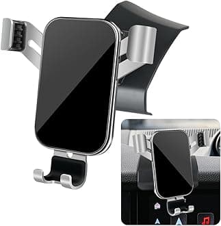 LUNQIN Car Phone Holder for Porsche Cayenne 2024 2025 SUV Coupe Plug-in Hybrid Auto Interior Accessories Best Cell Phones Mount Cellphone Mobile Cradle Charging Navigation Bracket Screen Stand