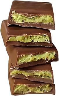 Dubai Kunafa Pistachio Chocolate Bars – Pack of 12 (27g Each) – Dubai Chocolate with Shredded Phyllo Dough – 12 Pieces Freshly Made, 11.4 oz – Ideal Gift for Holidays, Birthdays, Corporate Events & Celebrations