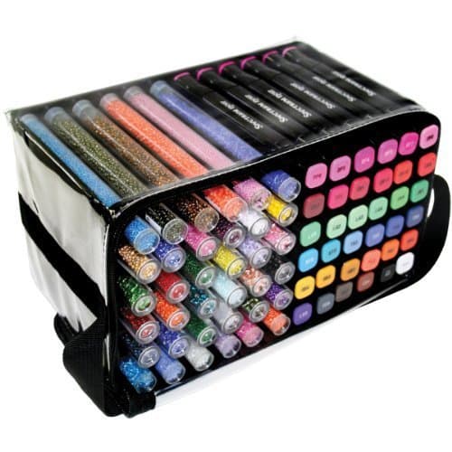 Bee Creative BC102 Tote Along Pen Empty Storage Bag, Holds 72 Pens by Bee Creative