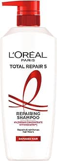 Shampoo, For Damaged and Weak Hair, With Pro-Keratin + Ceramide, Total Repair 5, 650 ml