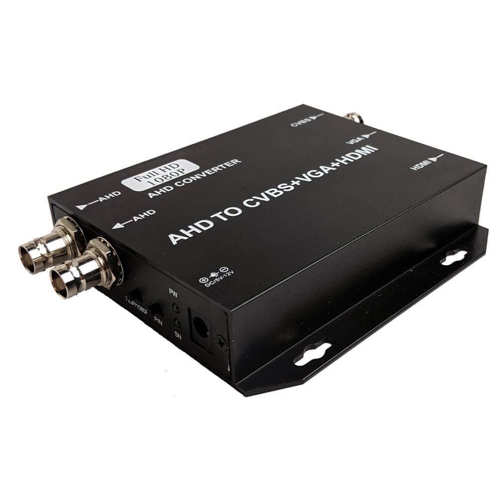 CCTV Camera Pros AHD-CV7 AHD to HDMI Converter | Security Camera Video Loop Output | Composite BNC to HDMI/VGA | 720p / 1080p HD Analog