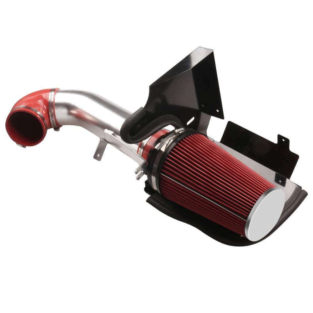 4" Performance Cold Air Intake Kit With Filter For GMC Chevy Chevrolet 1999 2000 2001 2002 2003 2004 2005 2006 V8 4.8L/5.3L/6.0L (Red)
