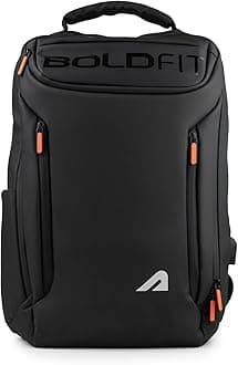Boldfit Laptop Bag for Men Black Office Backpack for Men 15.6Inch 23Ltrs Laptop Backpack for Women with USB Charging Port Water Resistant Business Laptop Bags for Men Smart Laptop Backpack for Women