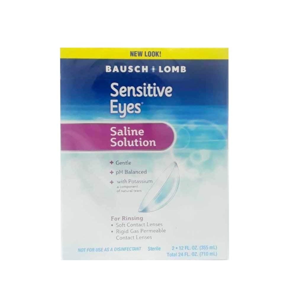 Sensitive Eyes Plus Saline Solution, 12 Fluid Ounce (Pack of 12)