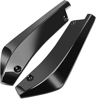 2 Pcs Car Rear Bumper Lip Splitter for Jaguar XF Sportbrake (X260) 2015-2020 2021 2022, Side Fin Fenders Protector Anti Scratch Wrap Angle Spoilers Car Accessories,Bright Black