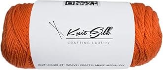 Knitsilk 100% Merino Wool Yarn | 200+ Yards| 100gx2 Count |200 Grams |Handcrafted Material for Knitting, Crocheting & Weaving| Pack of 2
