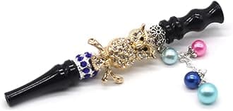 Hookah Set with Everything Colorful Rhinestone Beaded Holder Alloy Hookah Mouth Diamond Arabic Shisha Filter Hookah Accessories Tips