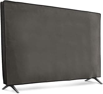 - kwmobile Indoor 49-50" TV Cover – Television Dust Cover Screen Protector – TV Screen Dust Protection – Synthetic Fabric Dark Grey