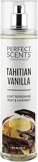Instyle Fragrances | Body & Hair Mist | Tahitian Vanilla Scent | With Panthenol | CLEAN, Vegan, Paraben Free, Phthalate Free | Premium 8 Fl Oz Spray Bottle