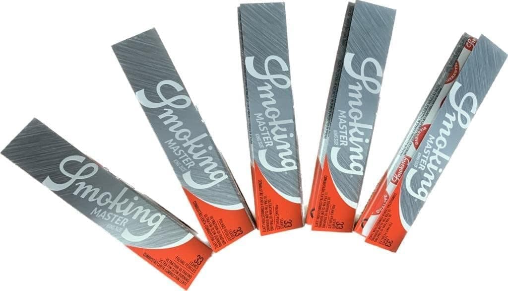 Rolling Papers Master (Silver) King Size Long Paper (109mm) - 5 Booklets