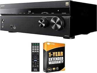 Sony STR-AN1000 7.2 Channel Home Theater 8K A/V Receiver Bundle with 1 Year CPS Enhanced Protection Pack