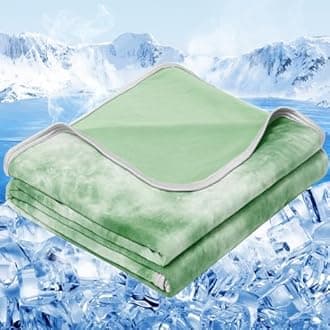 inhand Cooling Blanket Twin Size (60"x80"), Cooling Blankets for Hot Sleepers, Absorbs Heat to Keep Adults Cool for Summer Nights Sweats, Thin Cold Lightweight Blanket for Couch Bed, All Season Use