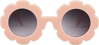 Sunglasses for Kids Round Flower Cute Glasses UV 400 Protection Children Girl Boy Gifts