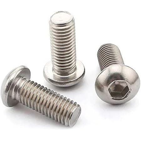 50 Pcs 1/4-20 x 1-1/2 Button Head Socket Cap Bolts Screws,304 Stainless Steel 18-8,Allen Socket Drive,Bright Finish,Fully Machine Thread (1/4-20 x 1-1/2 50pcs)