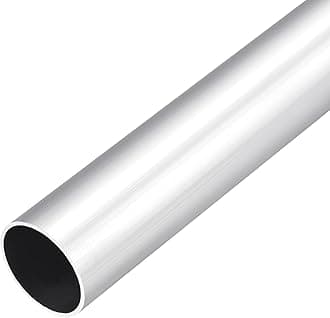 (30mm OD x 27mm ID) 6063 Aluminum Round Tube 300mm Length Industry Metal Tubing for Machinery Frame Construction DIY Projects