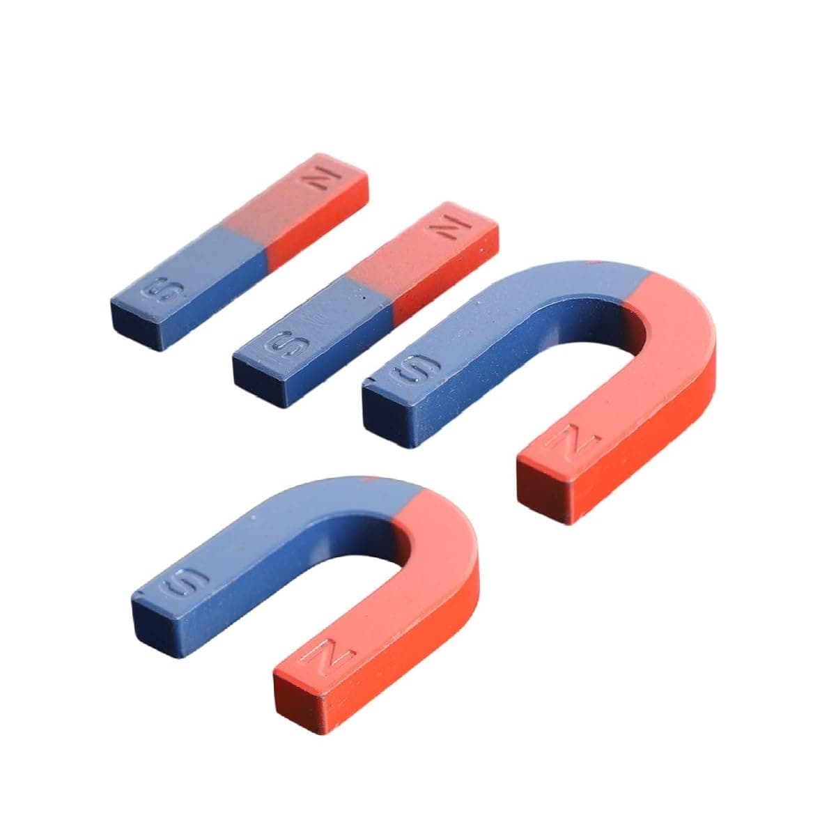 KRYTONE.Fx®4pcs Magnet with 2 U-Shaped Magnet and 2 Bar Easy to Learn Game Set for Childrens Multipurpose Office Magnets Pack of 4