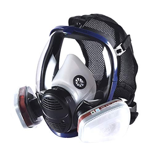 Mask Protective Respirator Rubber with 6800 Filter Box, 360° Full Seal Protection, Widely Used in Organic Gas, Spray Paint Chemical Anti-Formaldehyde