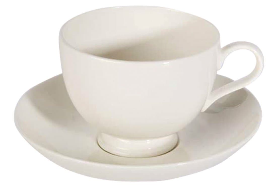 Bone Ascot Coupe Saucer Diameter: 100mm (4"). Box quantity: 12.
