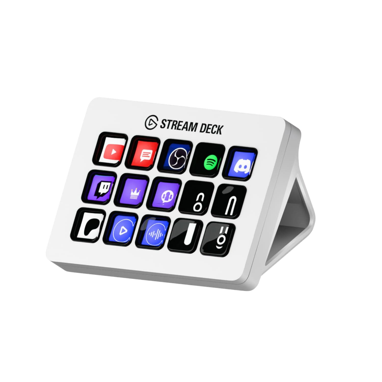 Elgato Stream Deck MK.2 White Elgato Stream Deck MK.2 [15 Key Layout] Controller for Creating Live Content Publisher Devices OBS/Twitch/Youtube Linked Mac/PC Compatible