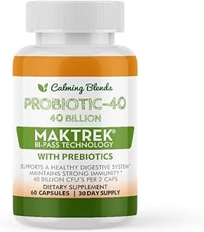 Probiotic, 40 Billion CFU, Bi-Pass Delivery System for Maximum Effectiveness, Shelf Stable, 60 Vegetable Capsules