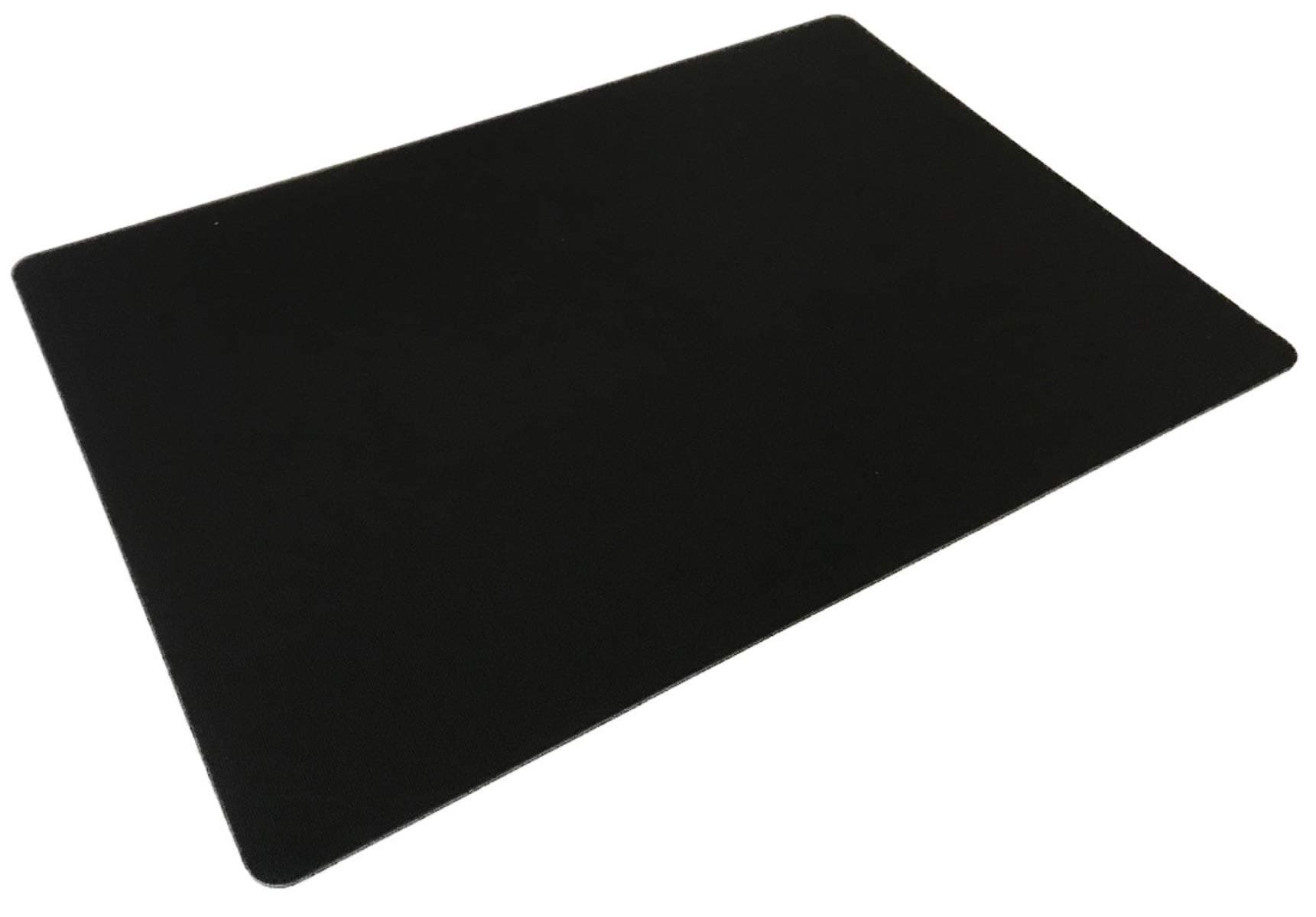 Standard Black Close-up Magic Pad, Non-Slip Grip Table Mat for Card Tricks and Coin Illusions - 16 by 23 Inches