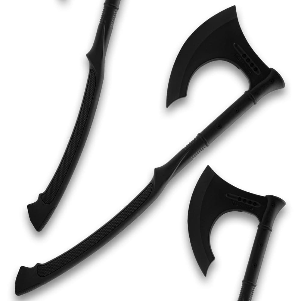 Honshu Premium Polypropylene Training Karito Battle Axe Practice Weapon | Virtually Unbreakable | Textured Handle | 27" Overall Length