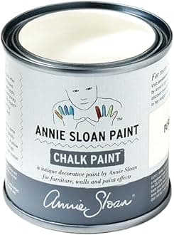 Annie Sloan Chalk Paint® (Pure, 120 ml/4.06 Fl Oz) a unique decorative paint for furniture, cabinets and home décor with no sanding or priming