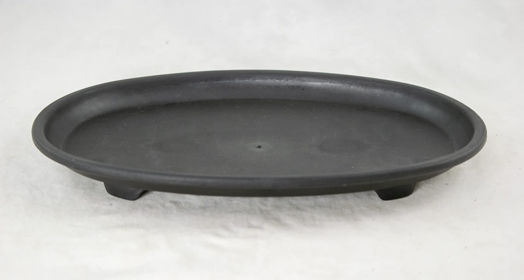 1 Oval Black Plastic Humidity/Drip Tray for Bonsai Tree 9.5Inx 6.5Inx 1In