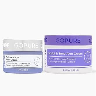 goPure Sculpting Duo - Tighten & Lift Neck Cream, Sculpt & Tone Arm Cream, 2 Piece Set