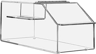 Marketing Holders Candy Storage Bin with Scoop Slot 7.75" Tabletop Nut Granola Bin Top Opening Display Birthday Parties Clear Acrylic No Assembly