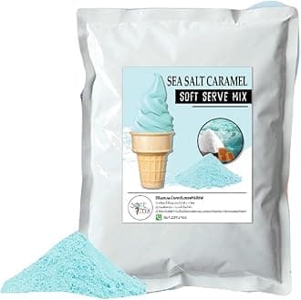 Soft Serve Ice Cream Powder – 1kg Pack, Makes 3.5kg of Ice Cream – Smooth, Creamy & Easy to Make (Sea Salt Caramel)