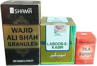 (Wajid ali shah Granules 100gm)(Laboob kabir 125gm) (Tila Surkh 10gm)