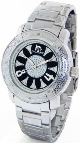 Mens Techno Master Real Diamond Watch w/ 2 Interchangeable Watch Bands #TMX-2140A