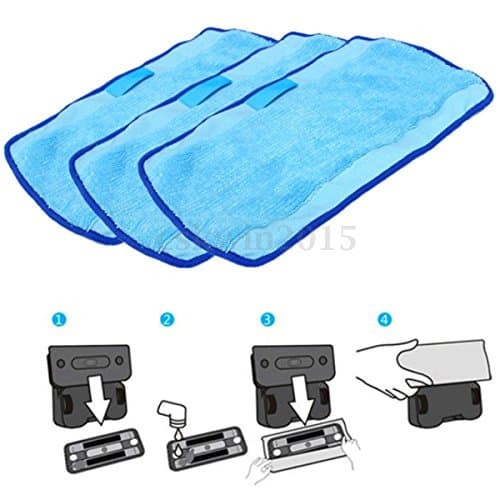 EE10Pcs Microfiber Mopping Cloth for iRobot Braava 380t 320 Mint 4200 5200 Robot