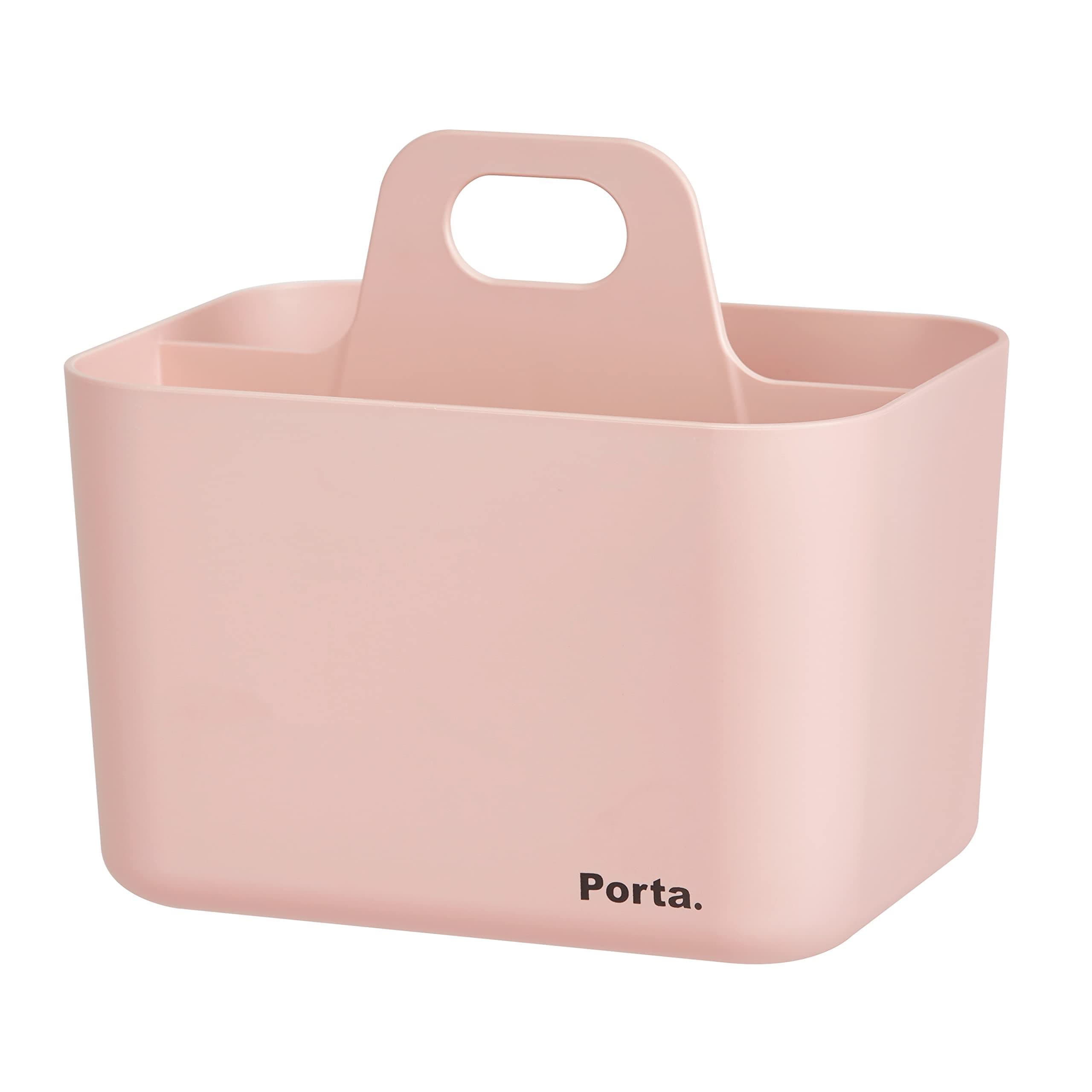 Litem Porta Mini - A Compact & Stackable Storage Unit for organizing Small Objects in Kitchen, Office, Kids Room (Pink, 5.9Wx4.3Dx5.3H)