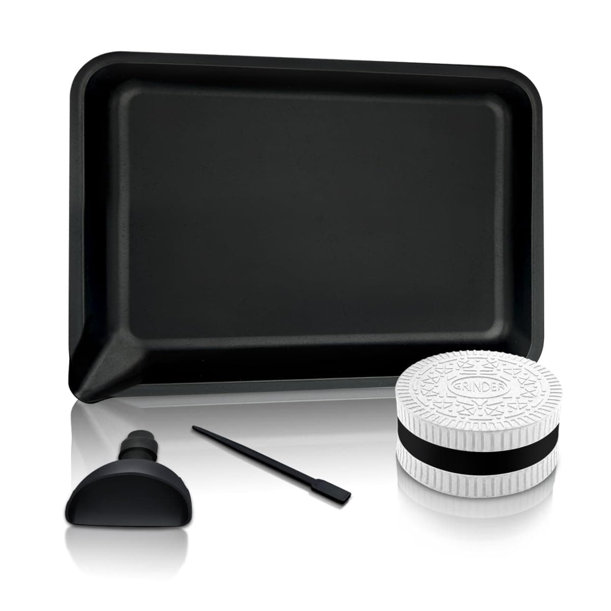 Rolling Tray Set-Portable 4 Piece Kit Rolling Tray Set with Accessories-Suitable for Home, Outdoor&Kitchen Use