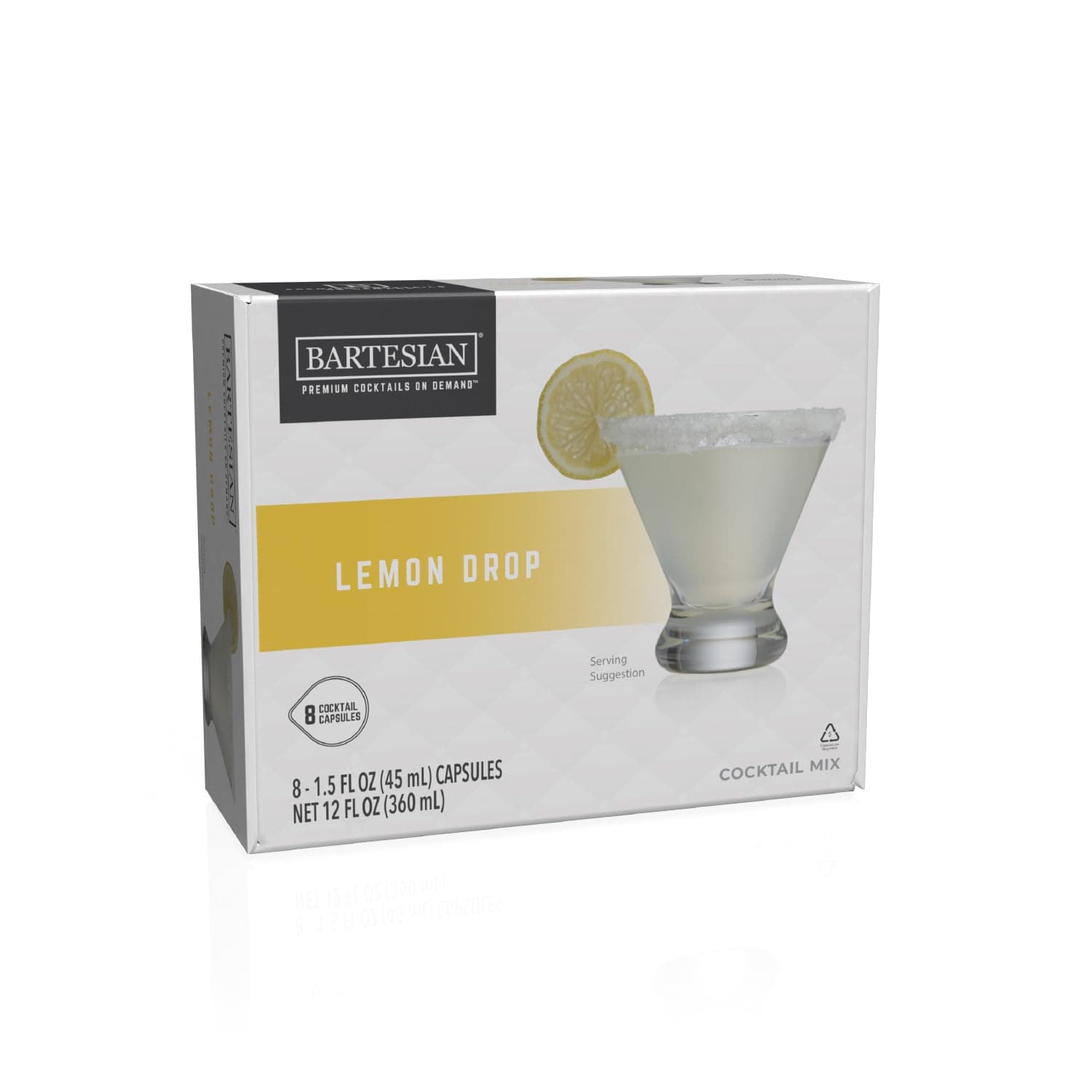 Bartesian Lemon Drop Cocktail Capsules, Pack of 8