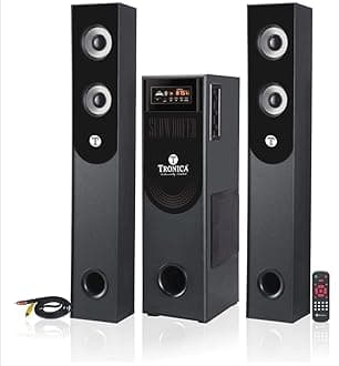 TR-1501 Auxiliary, Bluetooth Deep Bass Home Theater with Subwoofer 2.1 Channel with 55W Premium Signature Sound, Multiple Connectivity Modes, Master Remote and Sleek Finish (Black)
