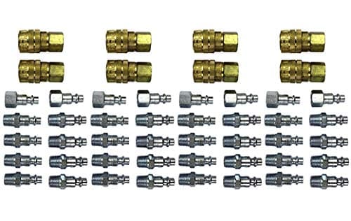 Milton (S-210) 1/4" NPT M-Style Coupler and Plug Kit, (12-Piece) (4-(Pack))