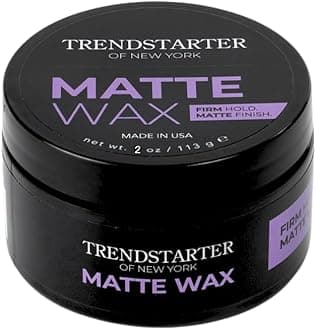 Men's Firm Hold Travel-Size Pomade (2oz) - Matte Finish, Water-Based, Flake-Free Styling Wax for All Hair Types