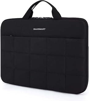 BAGSMART Laptop Sleeve with Handle, Puffy Padded Laptop Case