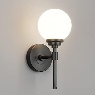 Modern Wall Light Design Fixture Decorative Sconce Glass Shade, Classic Lighting Fixture Perfect for Bedroom, Living Room, Hallway, Corridors,Entryways, Museum (with Bulb)