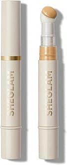 Complexion Boost Concealer Sponge-Head Applicator Matte Liquid Concealer Long Lasting Brightening Color Corrector Weightless All-Day Long Lasting Hydrating Concealer-Shell