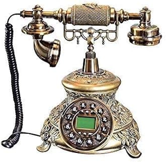 Retro Phone Vintage Phone Telephone- Home European Landline, Carved Button-Style Decorative Ornaments Phone