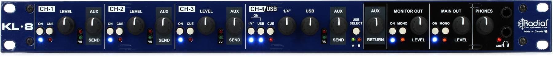 Radial KL-8 Rackmount Keyboard Mixer