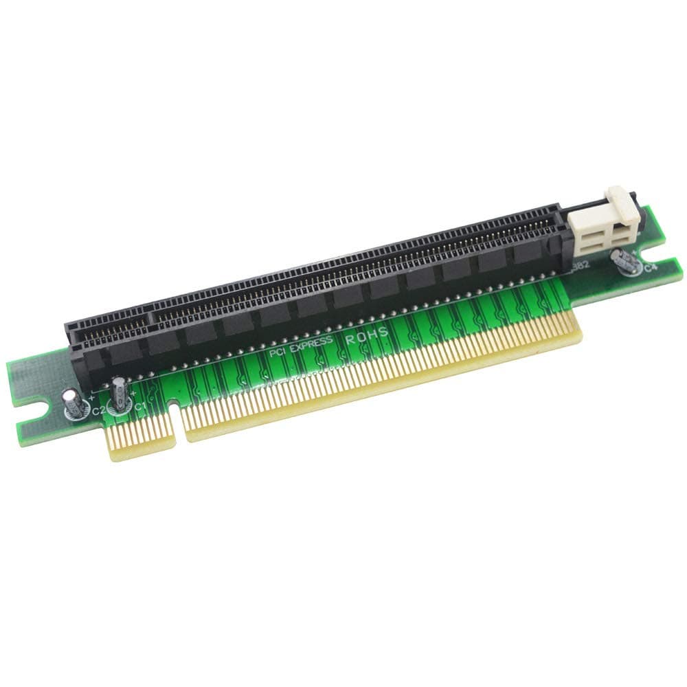 PCI-Express 16x Riser Card 90 Degree Right Angle Riser Adapter Card 1U 2U